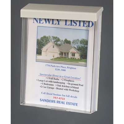 Clear Acrylic Outdoor Brochure Box