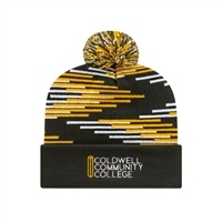 Bar Knit Cap with Cuff | Embroidery | Custom Promotional Knit Hat