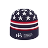 Flag Knit Cap with Cuff | Embroidery | USA Flag Knit Beanie | Promotional Products