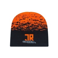 Static Pattern Knit Beanie | Custom Embroidery Available | Promotional Products