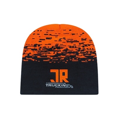 Static Pattern Knit Beanie | Custom Embroidery Available | Promotional Products