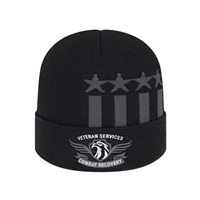 Stars & Stripes Knit Cap with Cuff | Custom Embroidery | Promotional Knit Caps