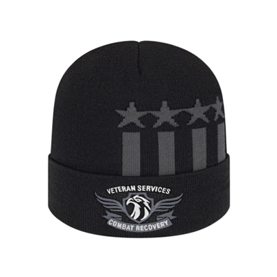 Stars & Stripes Knit Cap with Cuff | Custom Embroidery | Promotional Knit Caps
