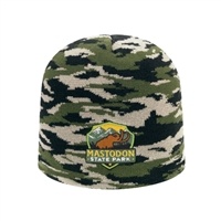 Vintage Tiger Camouflage Knit Beanie | Custom Embroidery | Promotional Beanies