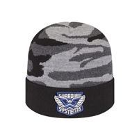 Urban Camouflage Knit Cap | Solid Color Cuff | Custom Embroidery | Promotional Caps