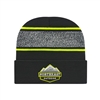 Variegated Striped Knit Cap with Cuff | Custom Embroidery | Promotional Caps