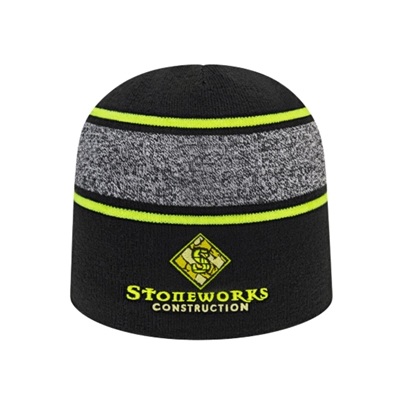 Variegated Striped Beanie | Custom Embroidery Available | Promotional Knit Beanies