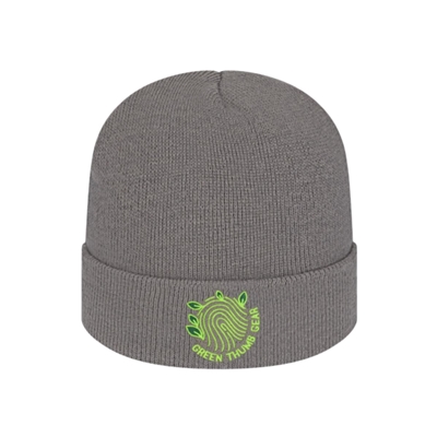 Recycled Knit Cap with Cuff | Custom Embroidery | Eco-Friendly Promotional Cap
