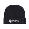 Ribbed Knit Cap with Cuff | Custom Embroidery | 100% Acrylic | Neon Blaze