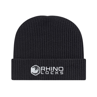 Ribbed Knit Cap with Cuff | Custom Embroidery | 100% Acrylic | Neon Blaze