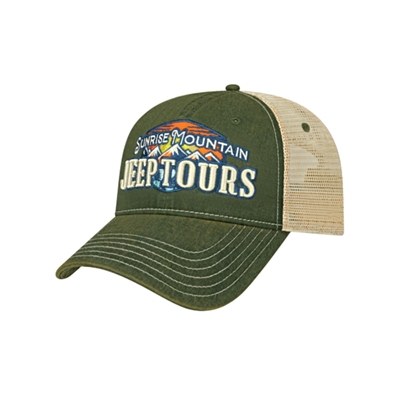 Premium Vintage Washed Mesh Back Cap | Custom Embroidery | Relaxed Trucker Hat