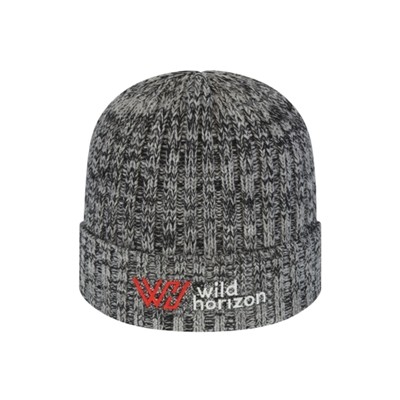 Custom Sustainable Cuffed Knit Cap | Polylana Fiber | Embroidery Available
