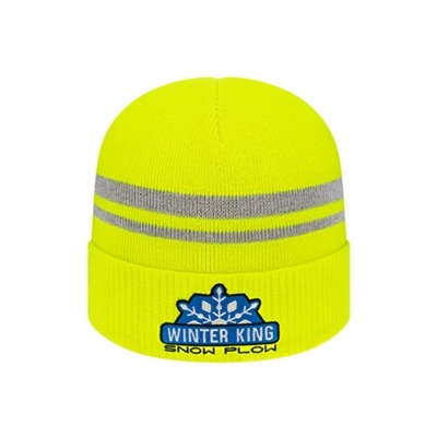 Reflective Knit Cap with Cuff | Custom Embroidered Beanies | Promotional Hats