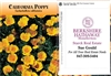 California Poppy Personalized Seed Packets