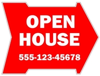 Arrow Shaped Custom Printed Real Estate Signs