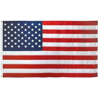 Nylon U.S. Outdoor Flag with Pole Hem 2.5x4 | Heavy Duty All-Weather
