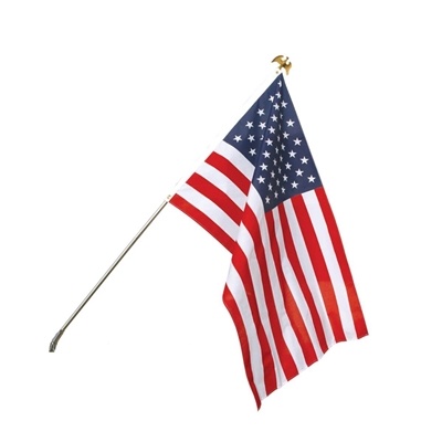 US Flag 3" x 5" | Polycotton American Flag with Header and Grommets