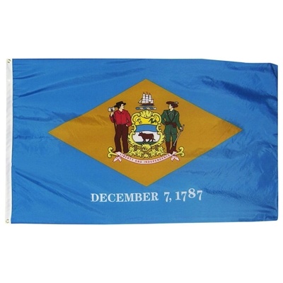 Delaware Nylon State Flag | 2x3 with Header & Grommets