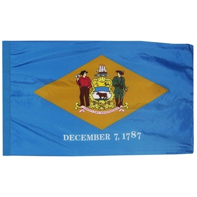 Delaware 4' x 6' Polyester State Flag | Institutional Quality