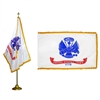 Army Parade Flag Kit 2' x 3' â€“ Nylon with Pole Hem & Gold Fringe