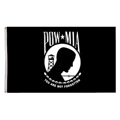 Double-Faced POW/MIA Flag 2x3 â€“ Weatherproof Nylon