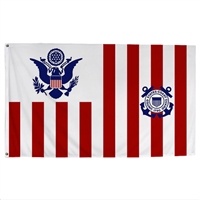 Coast Guard Ensign Flag 15" x 24" | Nylon with Header & Grommets