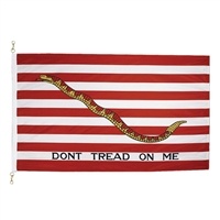 Navy â€œDonâ€™t Tread on Meâ€ Nylon Flag | 6' 9Â¾" x 5' 8Â¾" â€“ SolarMax Durable Outdoor Flag