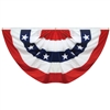 Polycotton Pleated Full Fan 3x6 | Printed Stars & Grommets