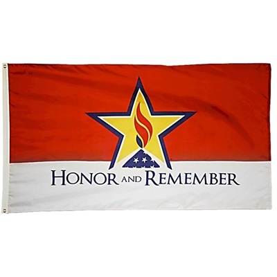 Nylon Honor and Remember Flag â€“ 3x5 with Brass Grommets