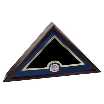 Memorial Flag Display Case with US Medallion | Fits 5x9.5 Flag