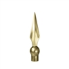 Gold Metal Flat Spear  7 1/2" | Aluminum Parade Flagpoles