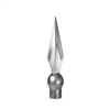 Silver Metal Flat Spear Ornament | 7 1/2" Height for Aluminum Flagpoles