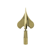 Gold Army Spear Flagpole Ornament 8" | Designed for Aluminum Parade Poles
