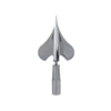 Silver Army Spear Finial | 8" Military Flagpole Topper for Parade Use