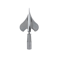 Silver Army Spear Finial | 8" Military Flagpole Topper for Parade Use