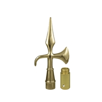 Gold Battle Axe Ornament 9"  | Formal Flag Display with Ferrule