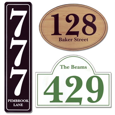 Custom House Address Plaque