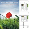 Red Corn Poppy Mailable Seed Packets | Customizable Eco-Friendly
