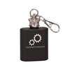 Black Stainless Steel Flask Keychain | 1oz | Custom Engraved Flask Keychain