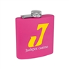 Matte Red Powder Coated Stainless Steel Flask | 6oz | Custom Engraving | Full-Color Printing