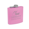 Matte Light Purple Powder Coated Stainless Steel Flask | 6oz | Custom Engraving | UV Printing