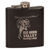Matte Black Stainless Steel Flask | 6oz | Custom Engraving & Food Grade