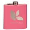 Matte Pink Stainless Steel Flask | 6oz | Custom Laser Engraving | Food Grade