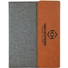 Rawhide Leatherette & Gray Canvas Padfolios | Custom Executive Gifts