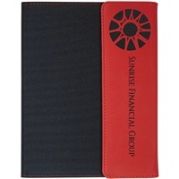 Red Leatherette & Black Canvas Padfolios | Elegant Corporate Gifts