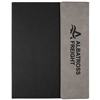 Gray Leatherette & Black Canvas Padfolio | Premium Engraved Corporate Gift