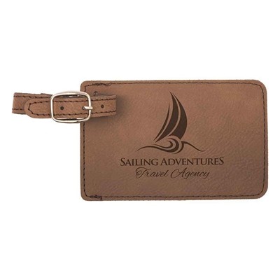 Leatherette Luggage Tag | Custom Laser Engraved Travel Tag