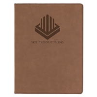 Leatherette Dark Brown Padfolio | Executive Promotional Padfolio