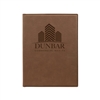 Dark Brown Leatherette Padfolio | Custom Engraved Corporate Gift