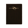Black/Gold Leatherette Padfolio | Custom Engraved Corporate Gift